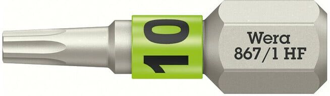 Wera 867/1 Embout TX HF avec fonction de retenue, TX 10 x 25 mm (05066140001)