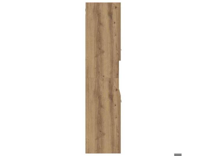 Elégant Armoire de salle de bain Brun - Armoire de salle de bain suspendue chêne artisanal 30x30x130cm PRO8147048225750