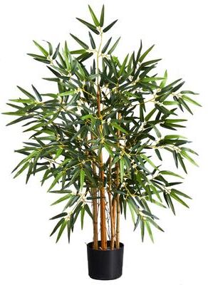 Nearly Natural 3-foot Bambusa Bamboo Silk Tree - Green