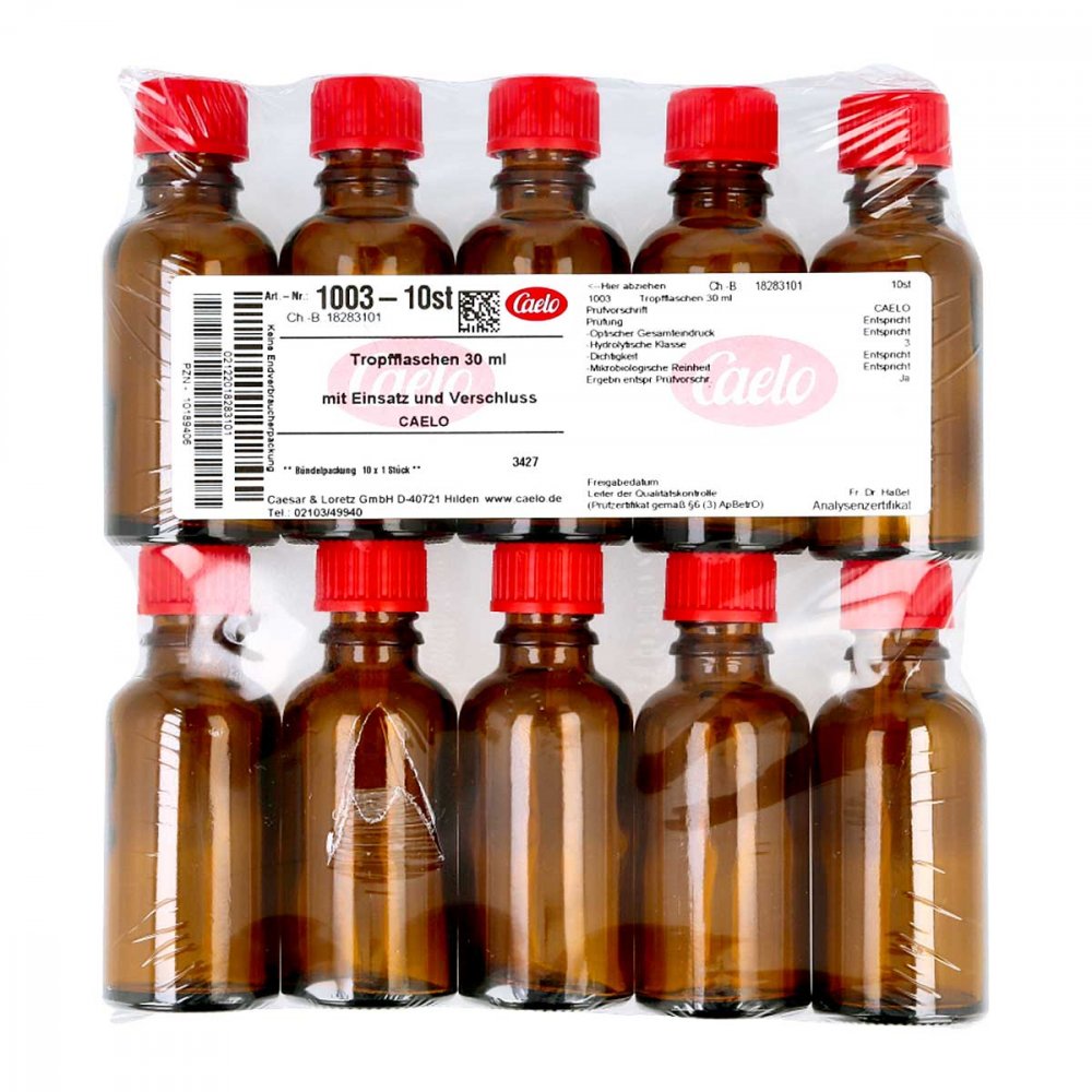 Caesar & Loretz GmbH Tropfflasche 30 Ml Braun M.einsatz+verschluss 10189406