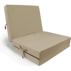Herlag, Matratze, Klappmatratze Junior (Gästematratze, Farbe beige, Reissverschluss, waschbarer Bezug, Masse 190x (Schaumstoffkern, 60 x 190 cm)