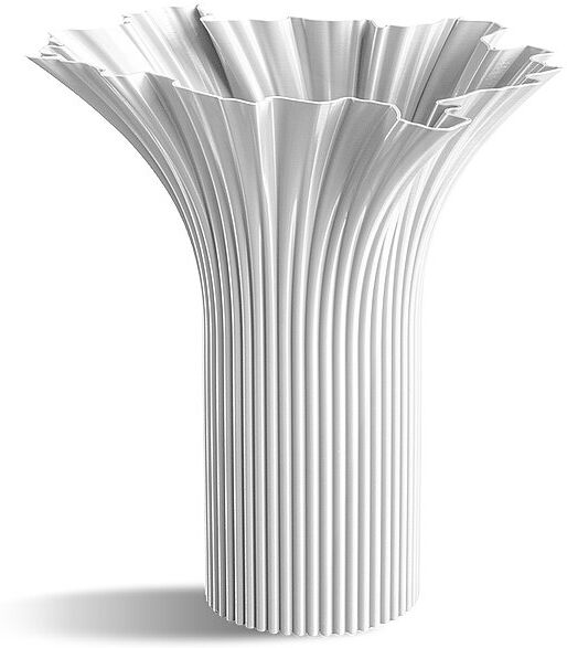 SHEYN Vase Wiener Bloym Stucco White weiss B