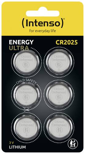 Intenso Knopfzelle CR2025 3V 6 St. 160 mAh Lithium 7502426