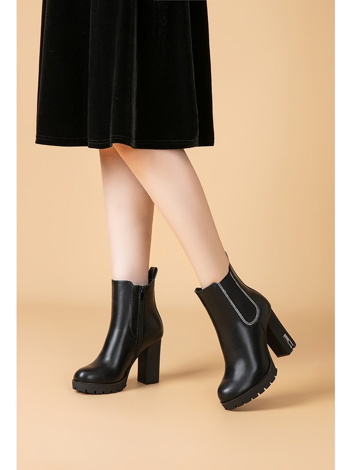 Foreverfolie Stiefeletten in Schwarz - 36