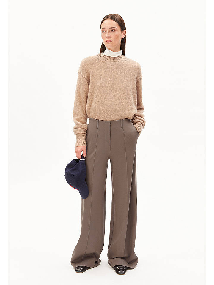 armedangels Marlenehose "Maevaa" in Taupe - M