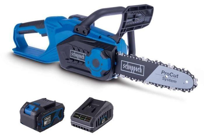 Scheppach C-CS254-X Accu Kettingzaag Set L met 20V 4Ah Accu en Lader, 25,4 cm