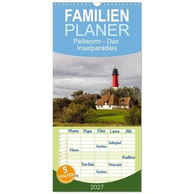 Familienplaner 2027 - Pellworm - Das Inselparadies mit 5 Spalten (Wandkalender, 21 x 45 cm) CALVENDO