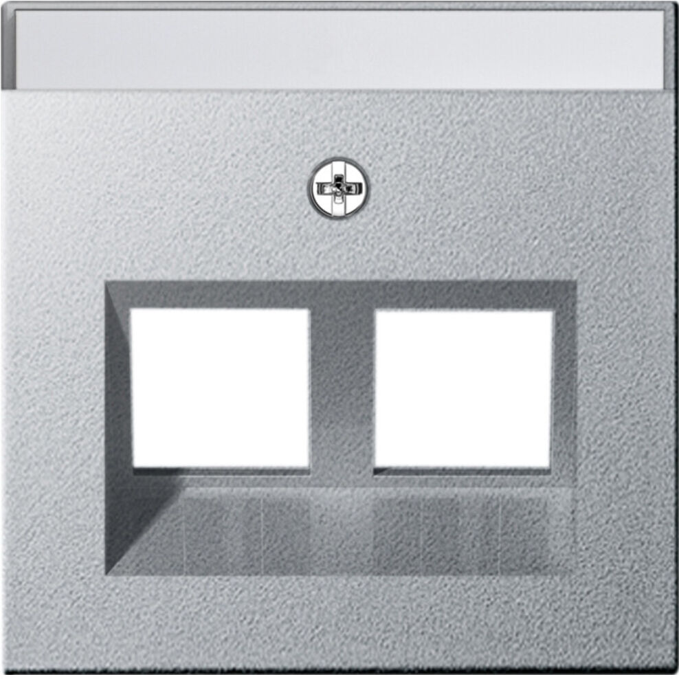 Gira Abdeckung Modular Jack 30Grd 2fach alu 264026)