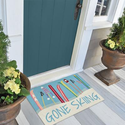 Liora Manne Lush Decor Frontporch Gone Skiing Indoor/Outdoor Mat