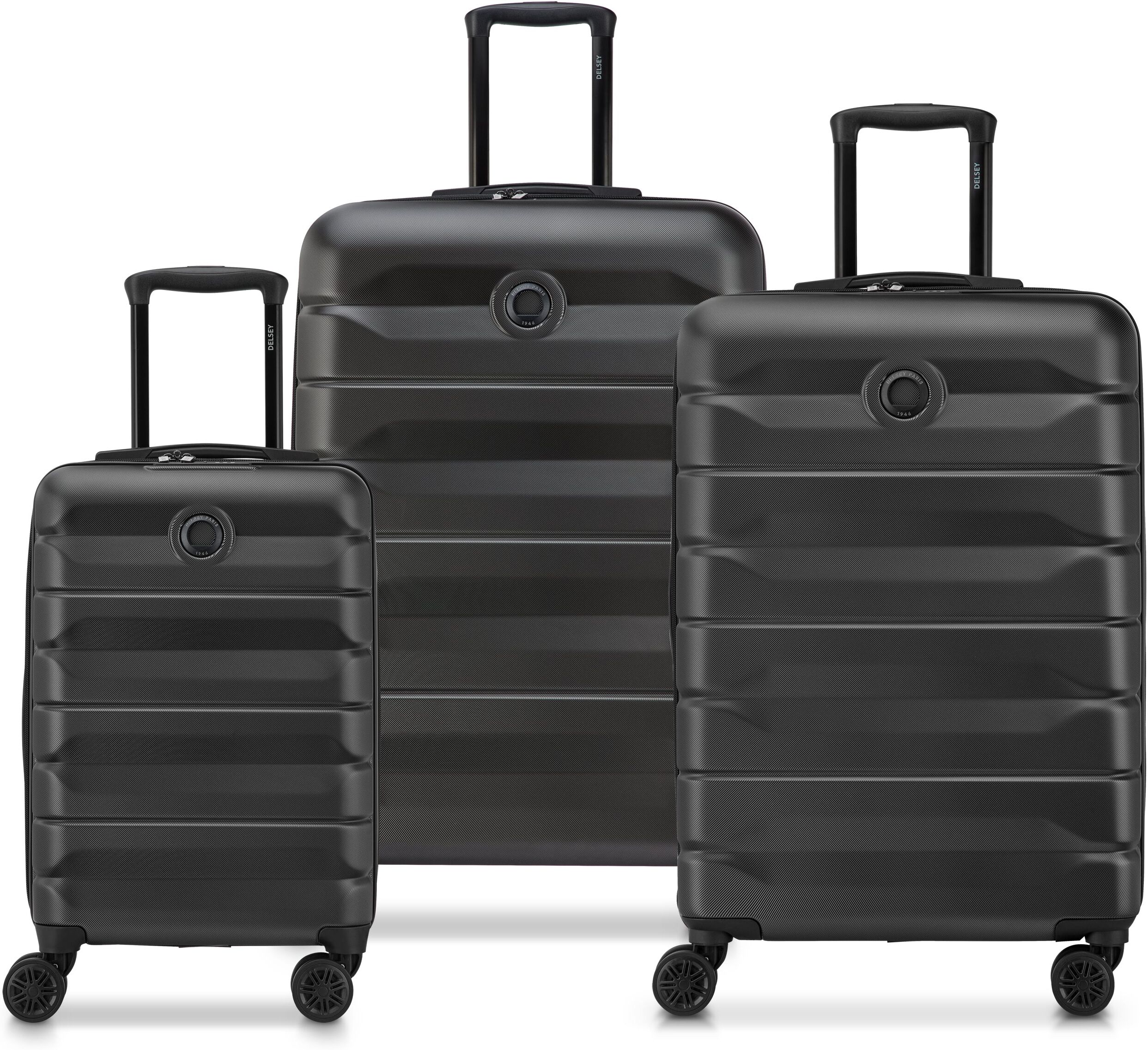 Delsey Air Armour 3 Piece Luggage Set - Black