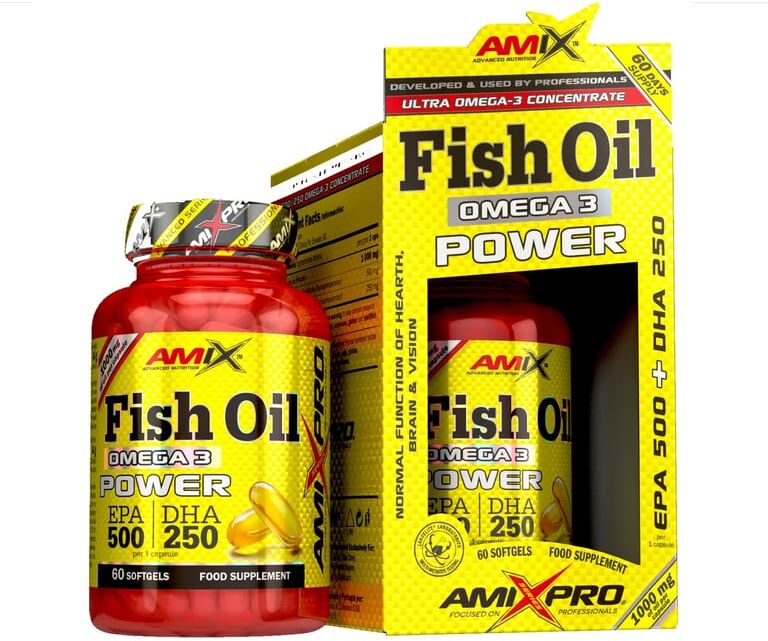 Amix Pro Fish Oil Omega 3 Power 60 Caps