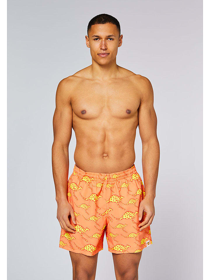 Chiemsee Badeshorts in Orange/ Gelb - XXL