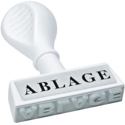 WEDO Textstempel -Ablage- Packung mit 6 Stück