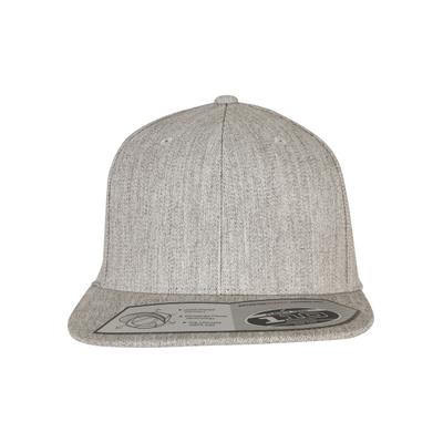 Flex Cap FLEXFIT "Flexfit Unisex 110 Fitted Snapback", Herren, Gr. onesize, grau (erdgrau), 83% Polyacryl, 15% Wolle, 2% Elasthan, unifarben, Caps
