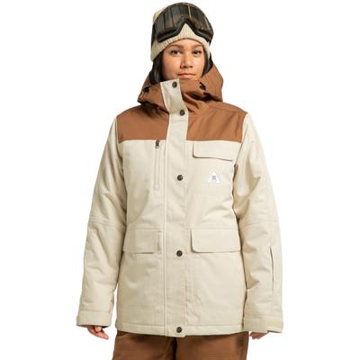 Snowboardjacke DC SHOES "Liberate", Damen, Gr. S, oatmeal, Obermaterial: 55% Polyester, 45% Polyester., Jacken Snowboardjacke