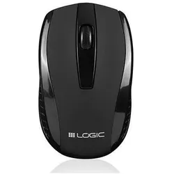 Logic LM-31W optical wireless mouse (Kabellos), Maus, Schwarz
