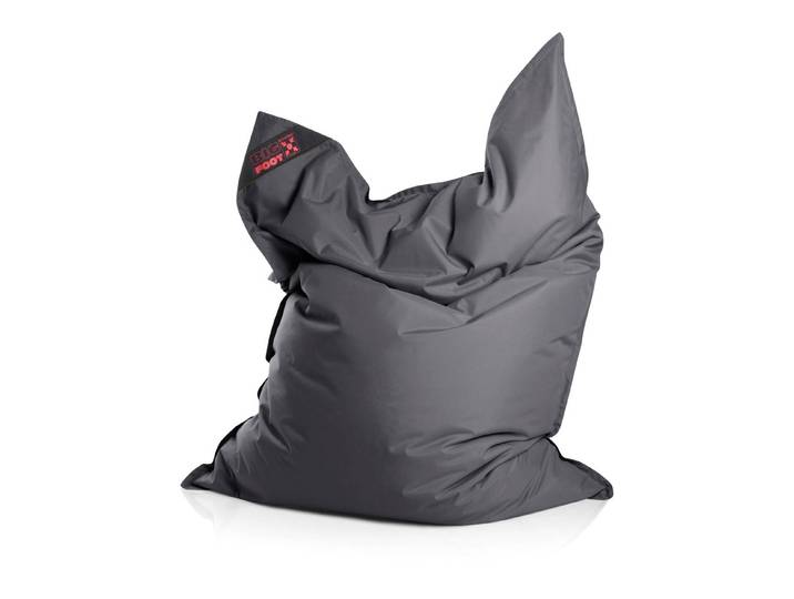 Sitzsack Big Grau Polystyrol Füllung, Bezug: 100% Polyester 130 x 170cm