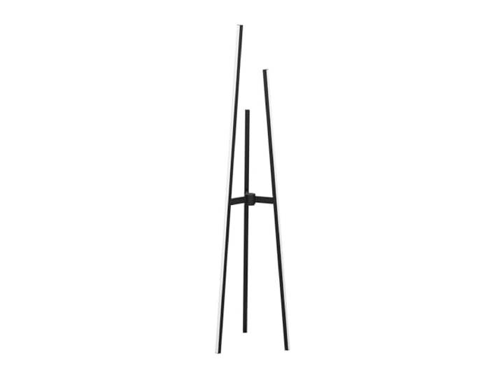 Eglo LED lampadaire Mongolanda\, design pour salon\, lampe sur pied en forme de bâton\, métal noir\, lumière blanc chaud\, 151 cm