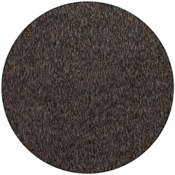 Carpetsale24 Runder Teppich 200 cm Braun, Einfarbiger Kurzflor Schlingenteppich für Wohnzimmer, Esszimmer oder offenen Wohnbereich, Modern