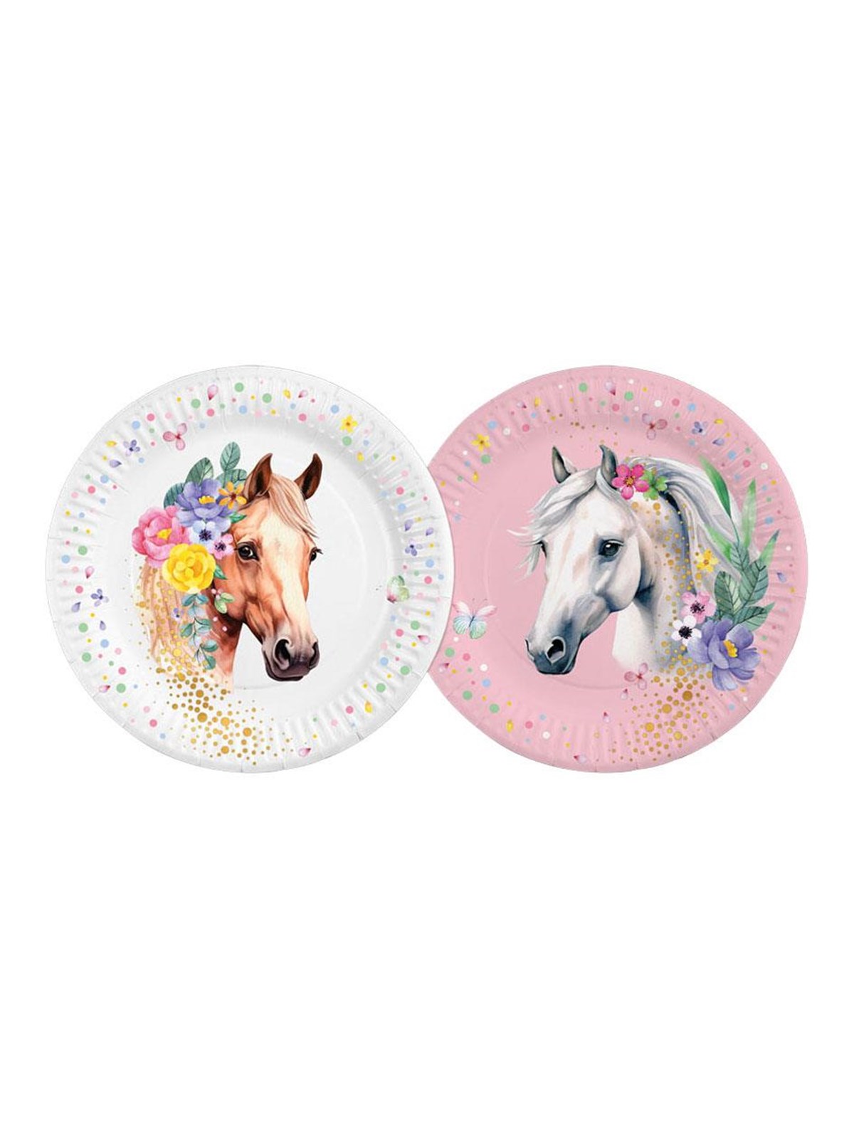 Globos Paper Plates 23cm Horses - 8 pcs.