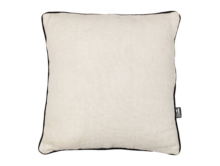 Coussin décoratif Gylla Blanc/Blanc 50 x 50cm Lin