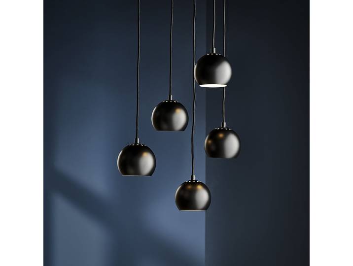 Suspension Ball Ø12 Matt Black - FRANDSEN - Salon / séjour - Design - Métal - À ampoule unique