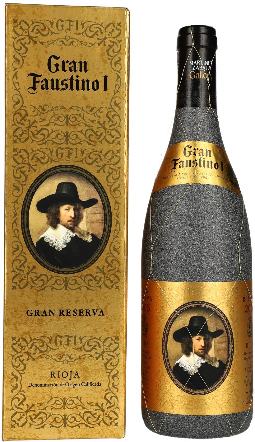 Bodgeas Faustino Gran Faustino I Gran Reserva Rioja 2005 13,5% Vol. 0,75l in Geschenkbox