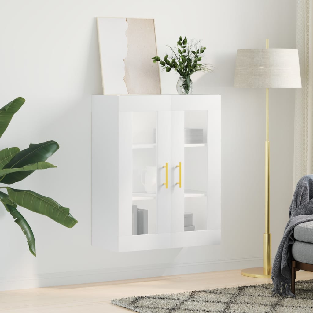 vidaXL Armario de pared blanco 69,5x34x90 cm Blanco