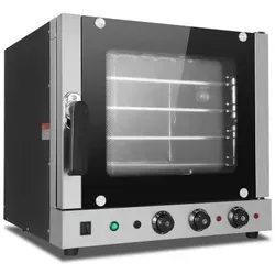 Equipementpro Elektro-Heißluftofen mit Luftbefeuchter EC01F – 4 Kochplatten (4500 W)