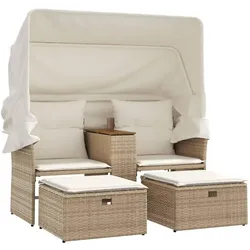 vidaXL, Gartenlounge, Lalunano (mit Vordach)