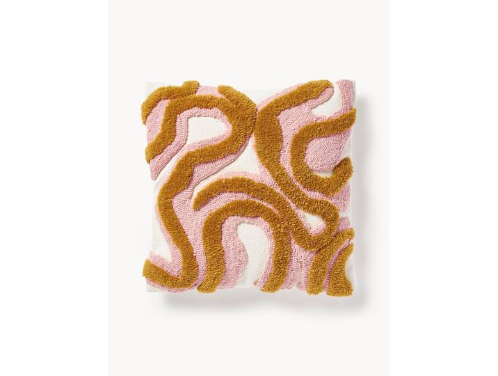 Housse de coussin avec motif tufté Jiri