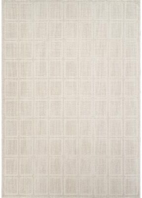 Abani Rugs BUR140A Burke Beige and Ivory Textured Grid Area Rug