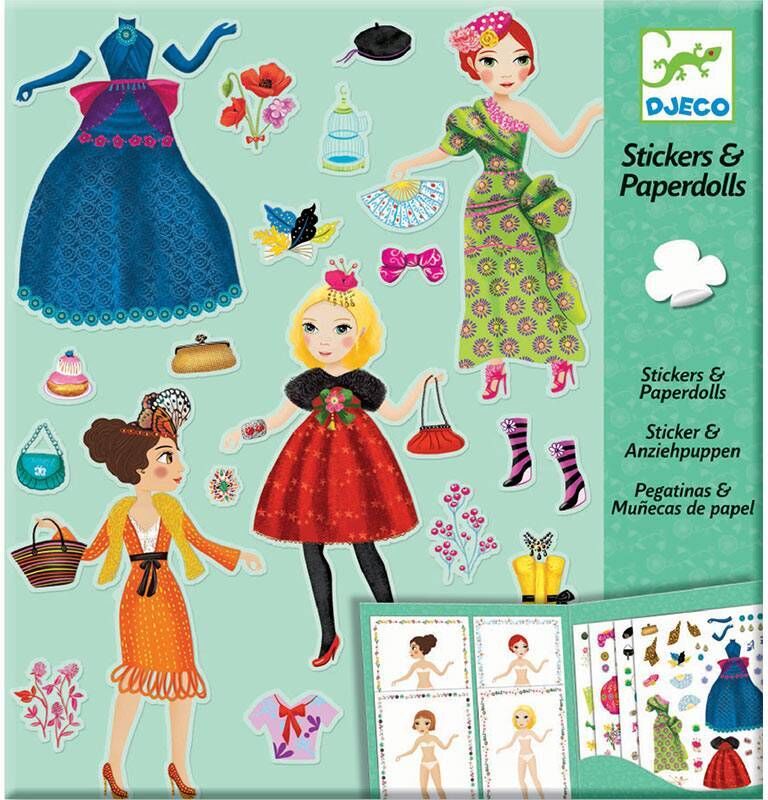 Stickers et Paperdolls - Trop mode - Djeco