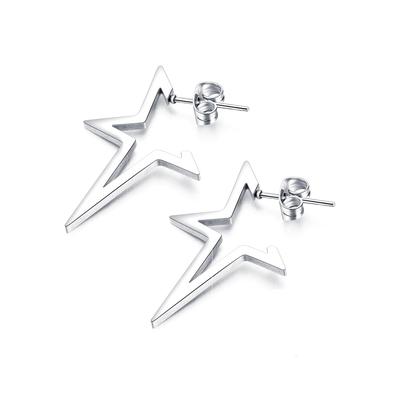 Paar Ohrstecker FIRETTI "Schmuck Geschenk Ohrschmuck Star", silber (edelstahlfarben), Ohrringe, Damen, Edelstahl