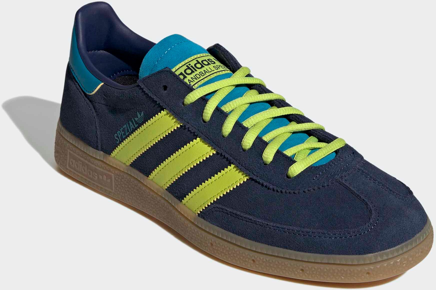 Sneaker ADIDAS PERFORMANCE "HANDBALL SPEZIAL", Herren, Gr. 48, blau (none1, none, none, kolumbien), Leder, Schuhe Sneaker, WM 2026 Edition (Länderschuhe) none1, none, none, kolumbien 48