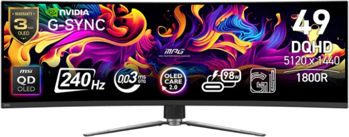 49" MSI MPG 491CQPX QD-OLED