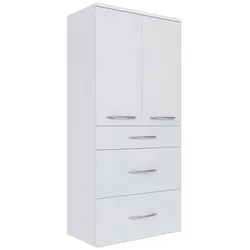Hängender Badezimmerschrank in Hochglanz Weiß 60 cm breit