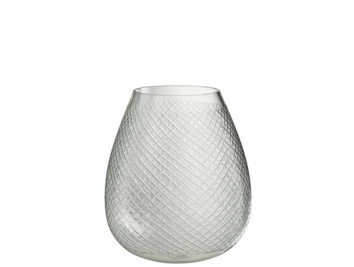 Ambia Home Dekovase, Transparent, Glas, 25.5x31.5x25.5 cm, Dekoration, Vase, Glasvasen