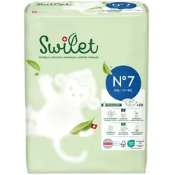 Swilet Die Bio-Windel XXL (Gr. 7, Halbmonatsbox, 180 Stk.)