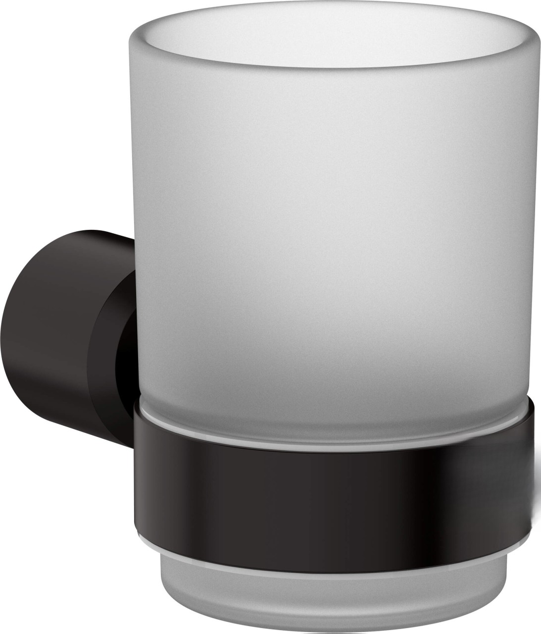 Neuesbad Serie 200 Becher zur Wandmontage, Schwarz NB1DEADAN9111