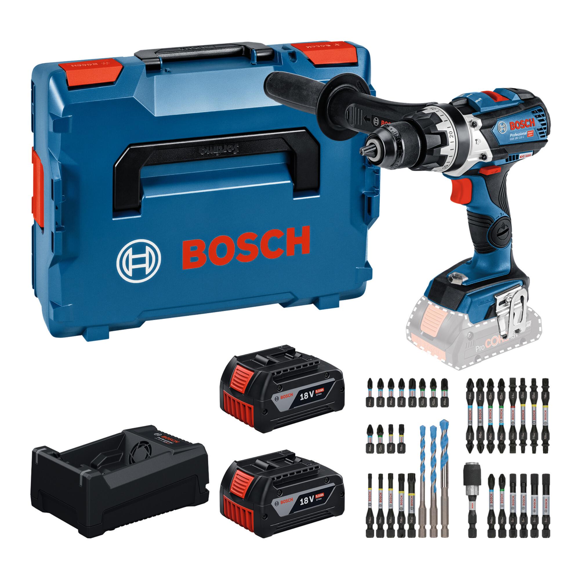 BOSCH Akku-Schlagbohrschrauber GSB 18V-110 C 110 Nm bürstenloser Motor (0615A500E0)