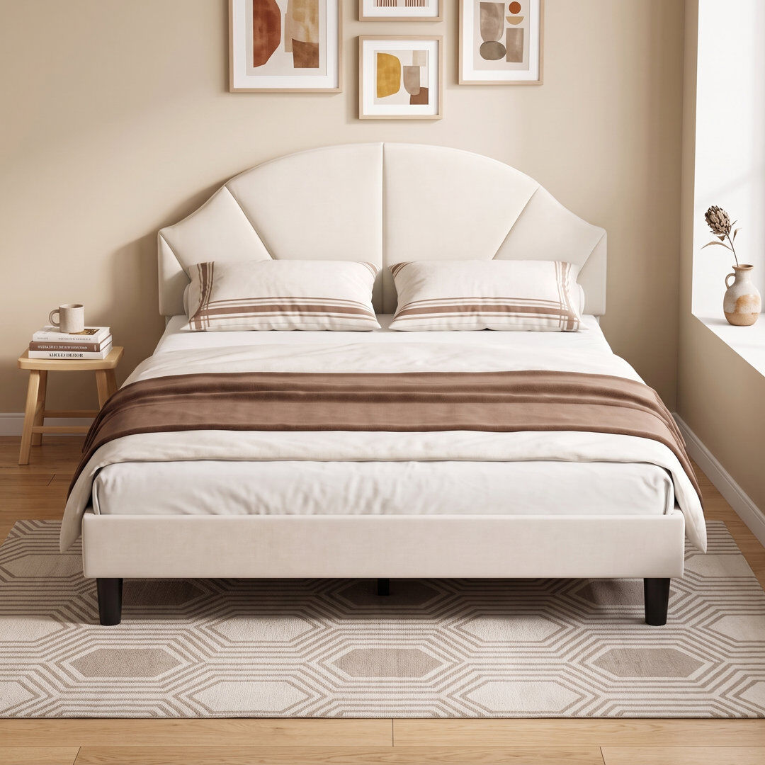 KOOPMAD Bed Beige 150 x 200cm