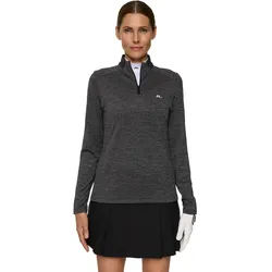 J. LINDEBERG Layer Steffi 1/4 Zip, schwarz/weiss