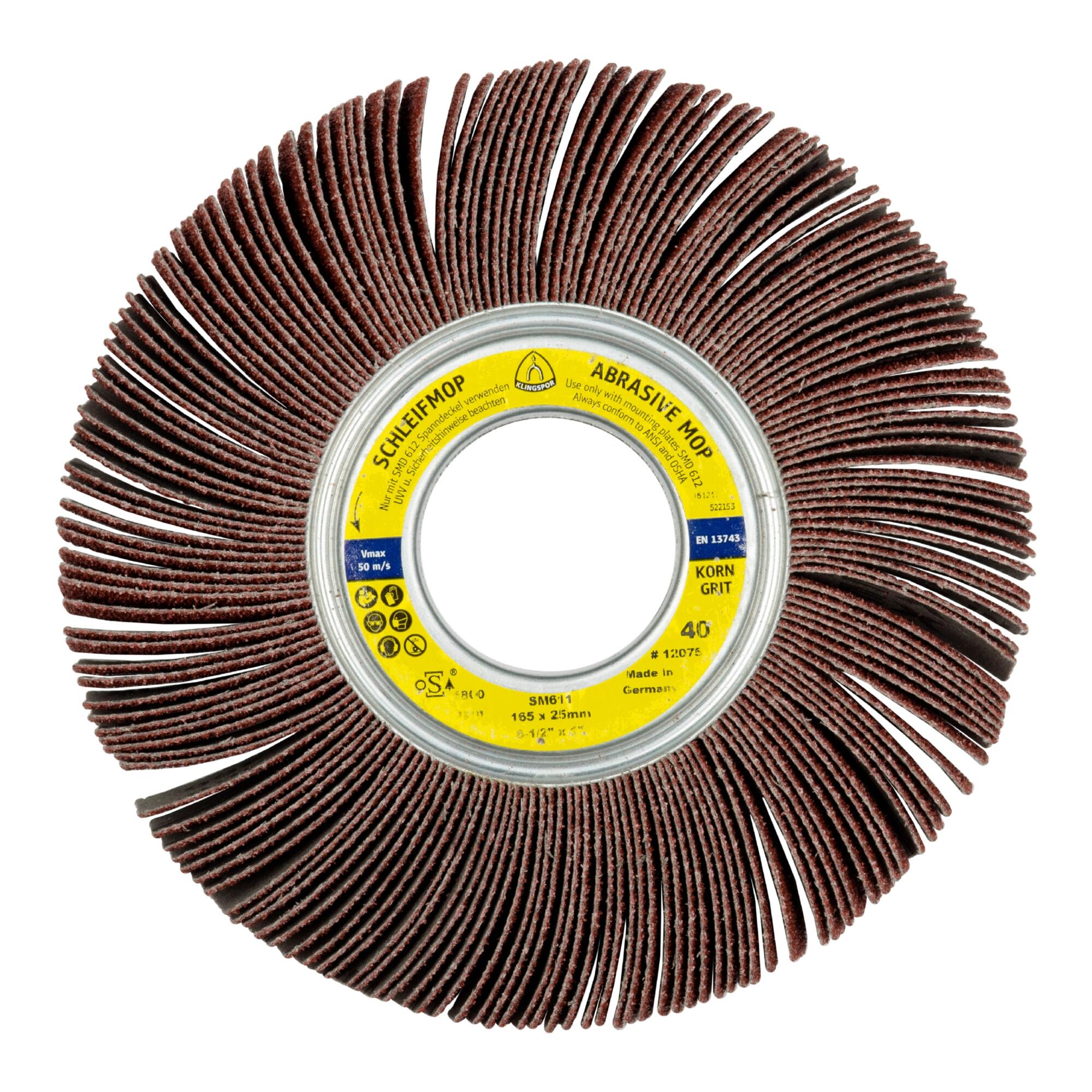 Klingspor SM 611 Schleifmopräder LS 309 X, 250 x 50 x 68,2 mm Korn 240 5:1 paketiert (12234)