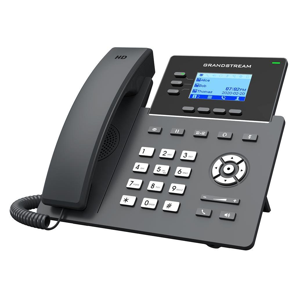 Grandstream SIP GRP-2603P Carrier-Grade IP-Phone with PoE - VoIP-Telefon - Switch (GRP-2603P)