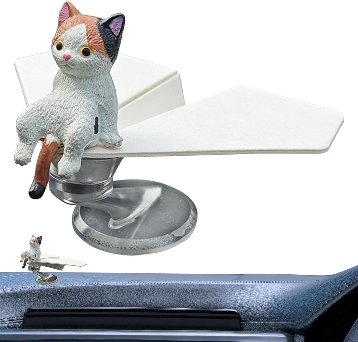 Bewegingsgevoelige Kat Dashboard Decoratie voor Auto Interieur - 10 cm - Meerdere kleuren