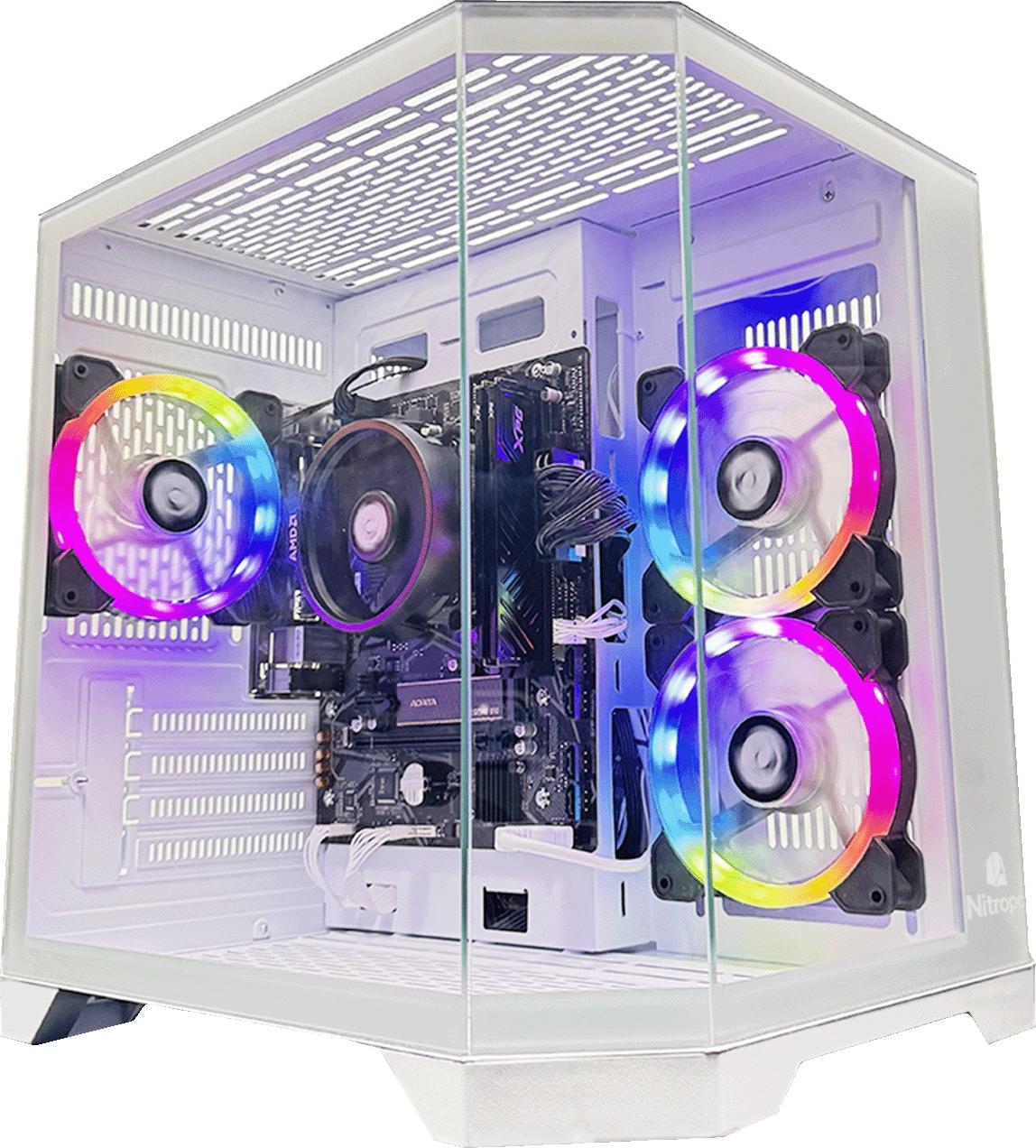 Gaming-Desktop-PC NitroPC Avancé - AMD Ryzen 5 3400G, Radeon Graphics, 16 GB RAM, 480 GB SSD, Windows 11 Pro
