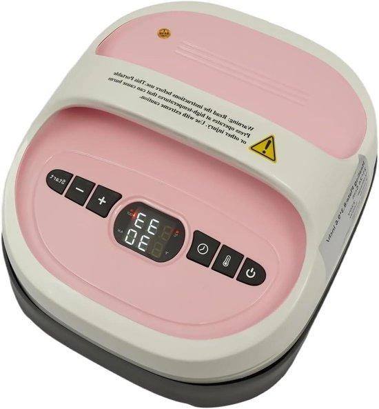 Hittepers Machine voor Textiel Bedrukken - Roze - 21 x 24 cm