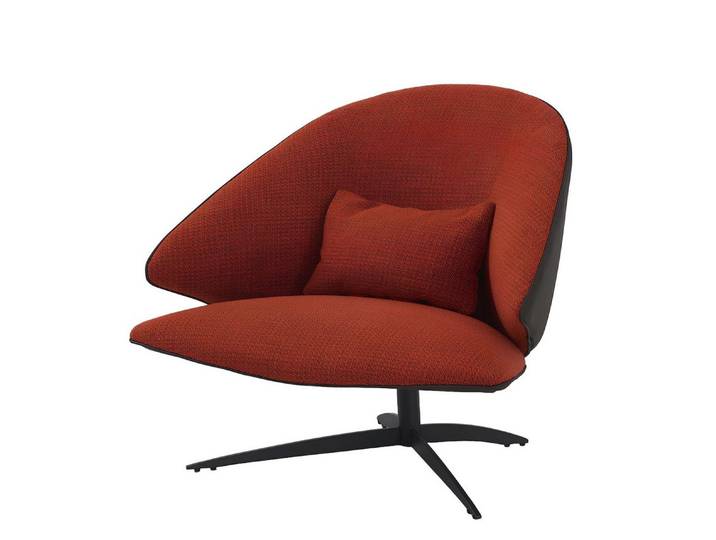 Xlmoebel Loungesessel Luxuriöser Stoff-Sessel in entspannter Lounge-Form (Sessel), Hergestellt in Europa