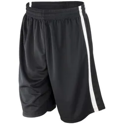 Spiro, Herren, Sporthose, Men's Basketball Quick Dry Short (XL), Mehrfarbig, Schwarz